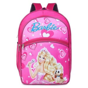 School Bag for Girls, Barbie Doll Printed Design