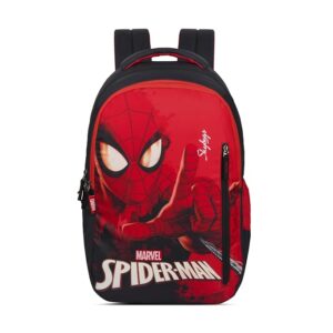 Skybags 30L Printed School Backpack For Kids, 02 Red, (Marvel Spiderman),