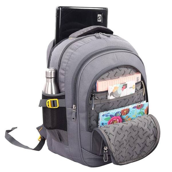 ROZEN School Bag For girls school bags for boys Class 5-10 Large 5 partition 45 L Laptop Collage Office Travel Unisex Backpack - Image 3